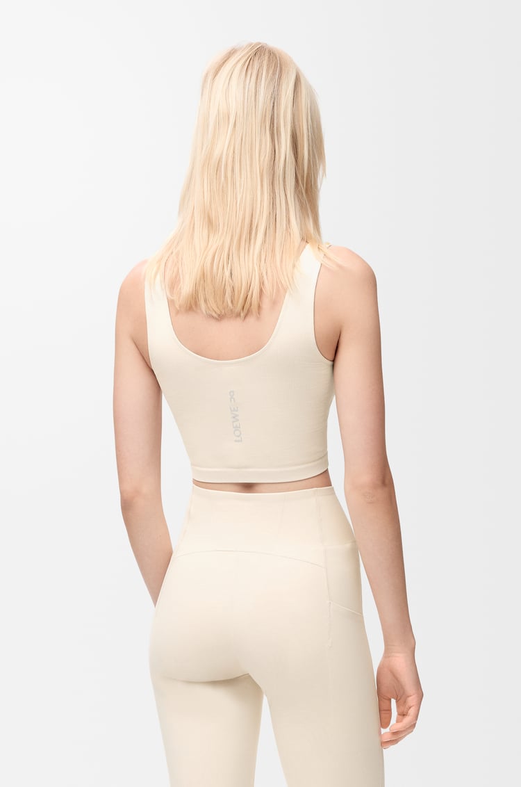 LOEWE Brassière sans couture en jersey technique Ivoire
