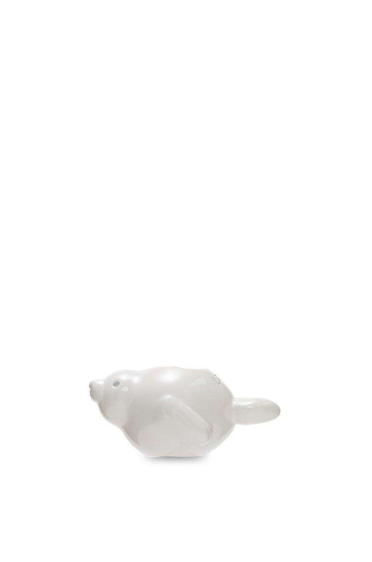 LOEWE Seal dice in brass Soft White