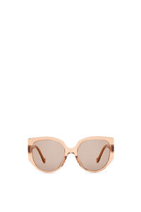 LOEWE Gafas de sol de mariposa en acetato Marron Transparente Brillante/