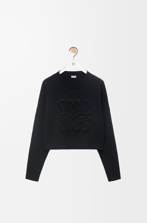 LOEWE 羊毛 Anagram 毛衣 黑色