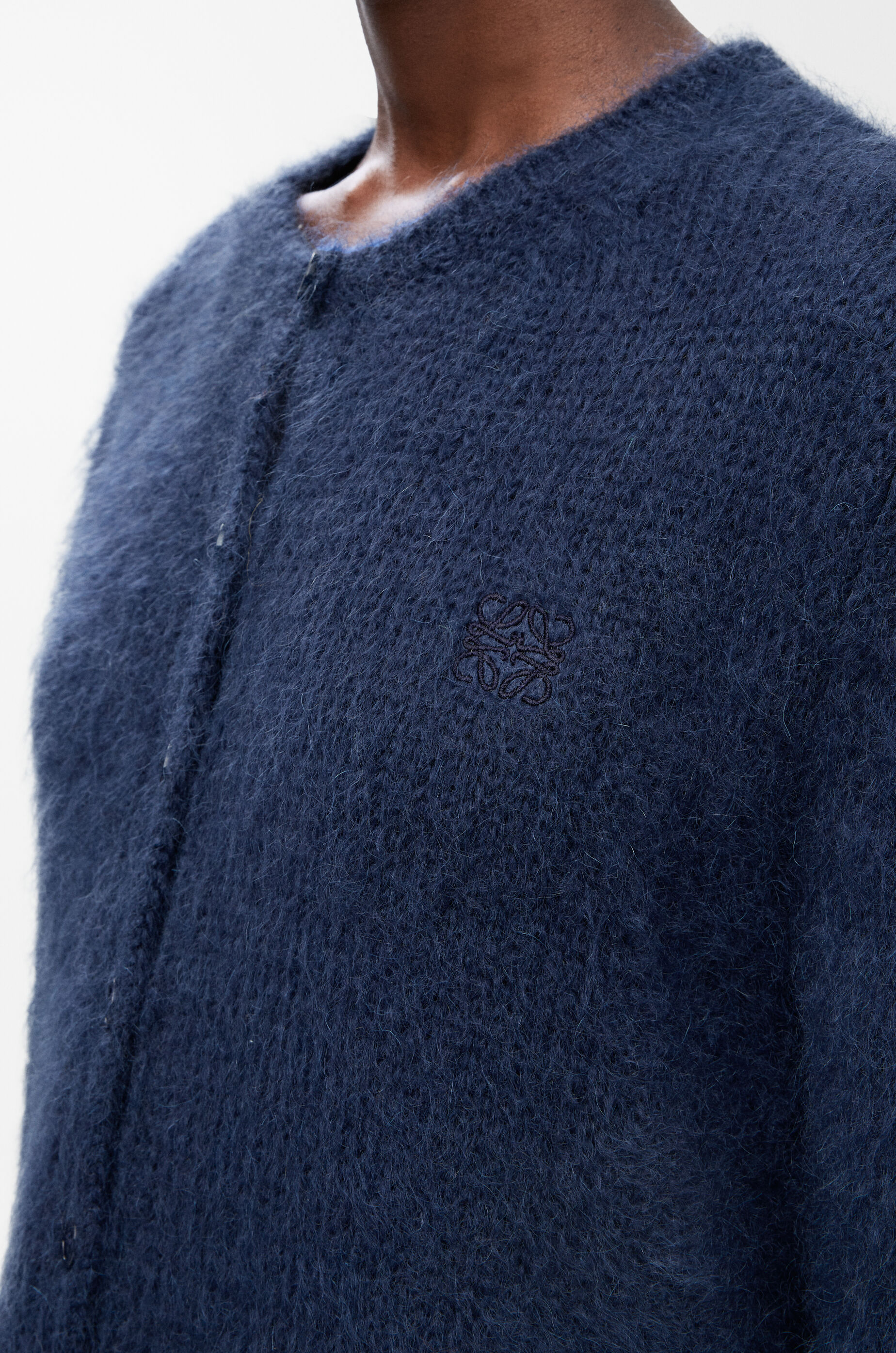 カーディガン（モヘアブレンド） ブルー - LOEWE