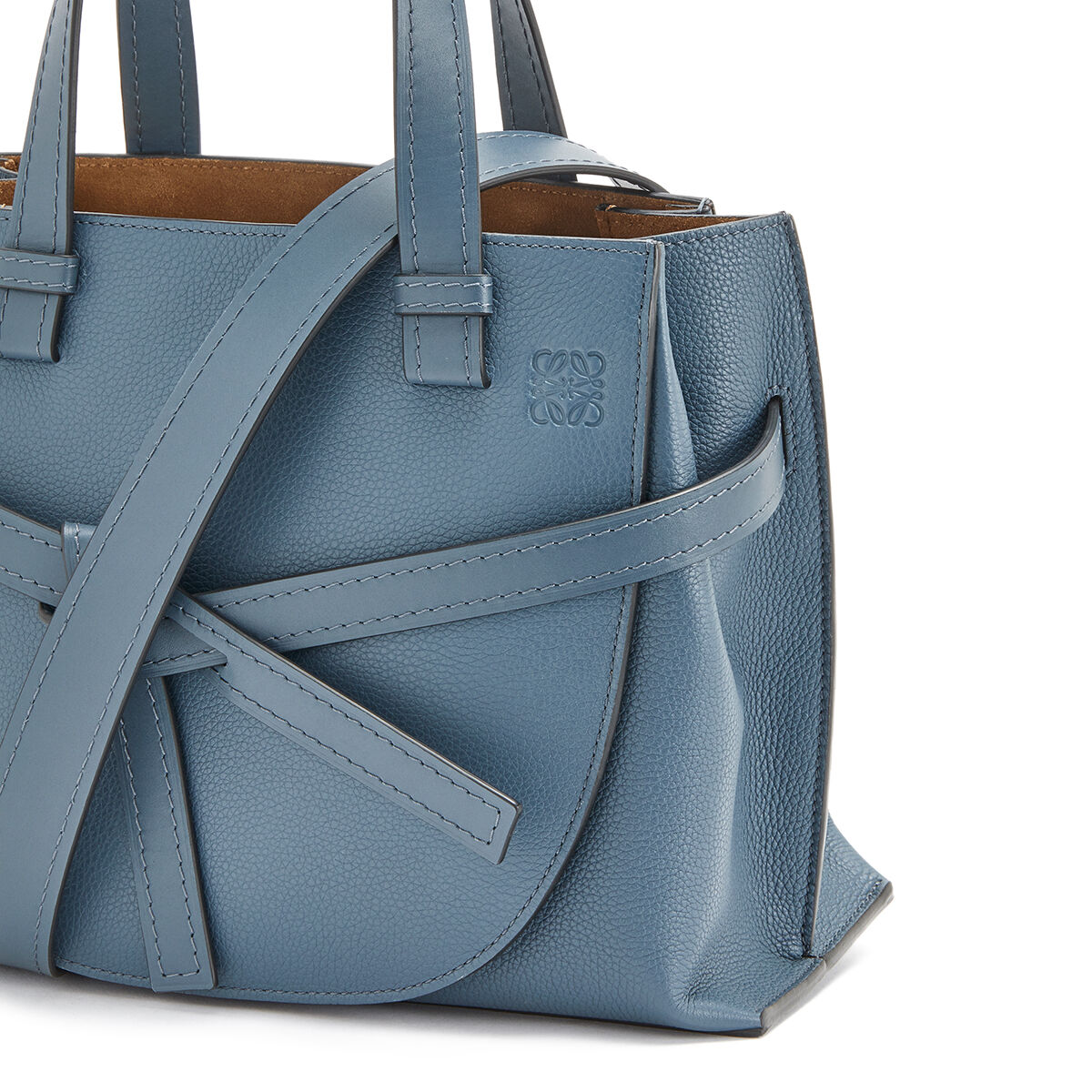 Gate Top Handle Small Steel Blue LOEWE