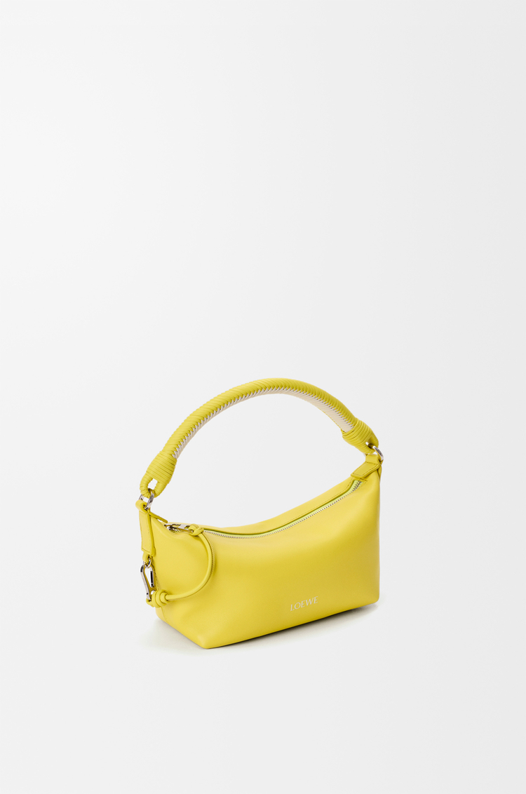 LOEWE Cala mini bag in mellow nappa lambskin Lemon/Soft White
