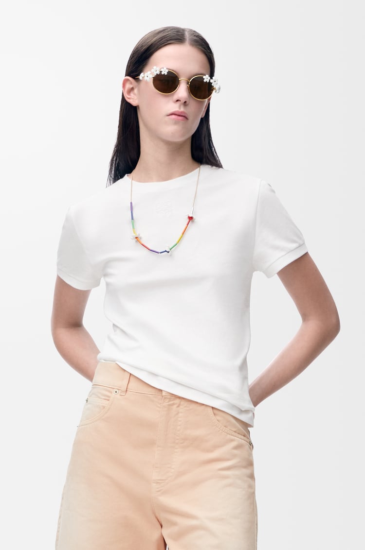 LOEWE Lace T-shirt in cotton White