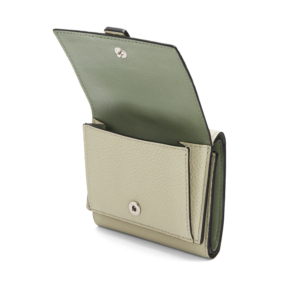 Trifold Wallet Sage/Pale Green LOEWE