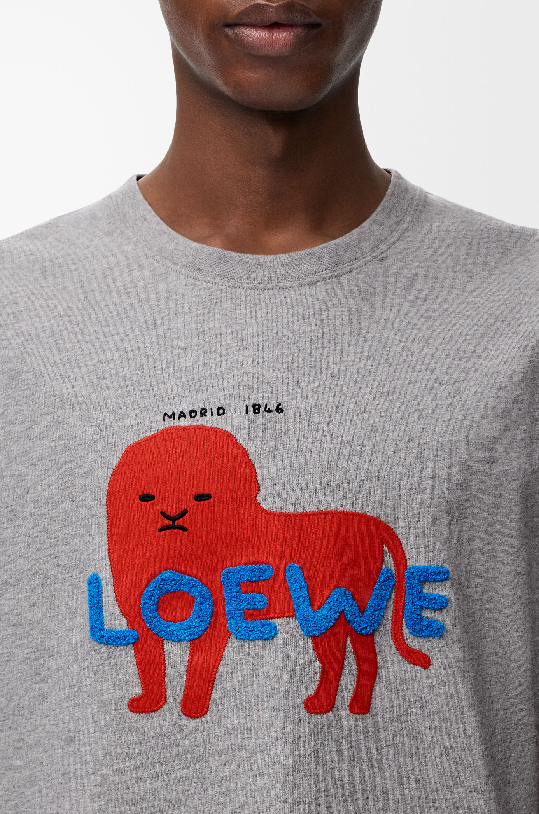 リラックスフィット Tシャツ（コットン） グレー - ロエベ 日本 公式サイト