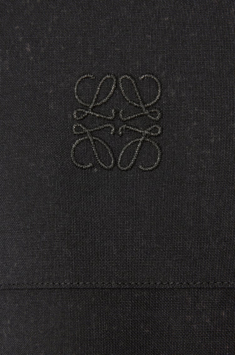 LOEWE Hemd aus Wolle Schwarz/Grau