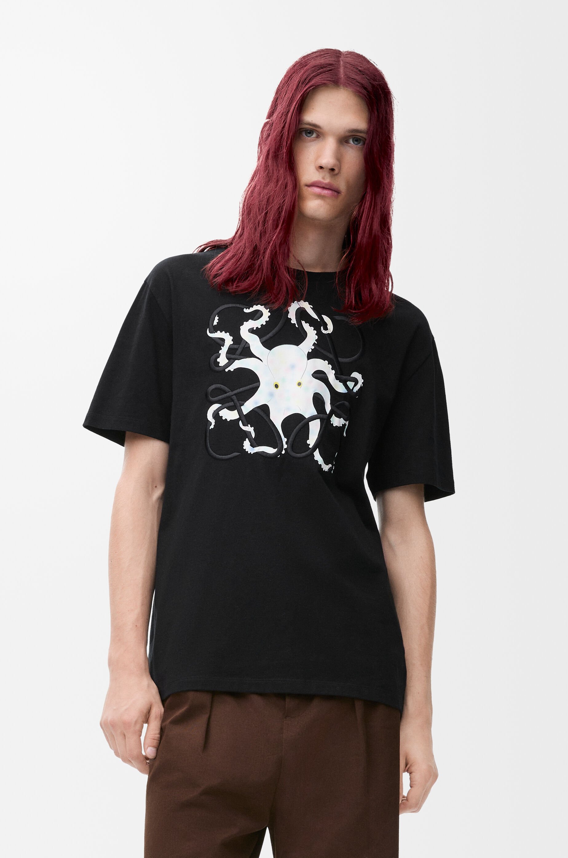 リラックスフィット Tシャツ（コットン） ブラック - LOEWE