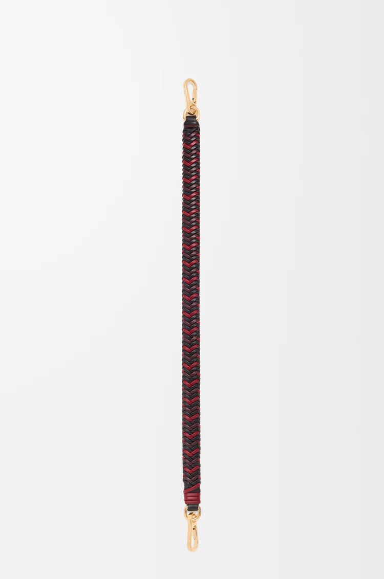 LOEWE Arrow short strap in calfskin Black/Multicolor