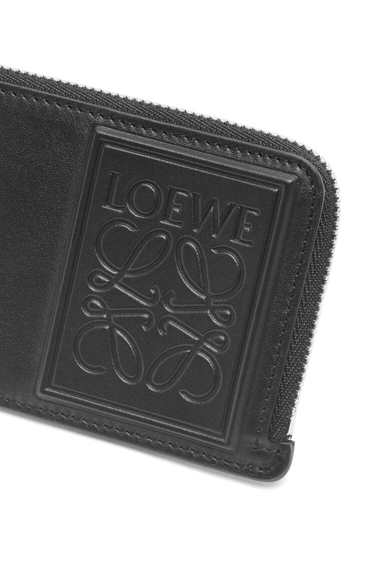 LOEWE Coin cardholder in satin calfskin Black