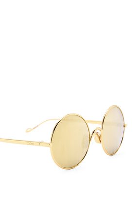LOEWE Round sunglasses in metal Shiny Endura Gold/Gold plp_rd