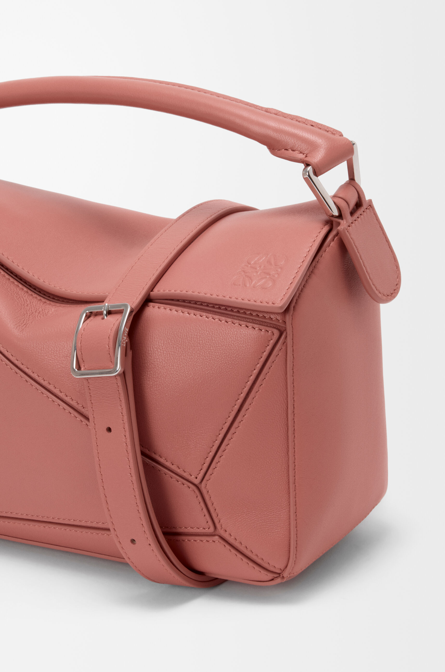 LOEWE Small Featherlight Puzzle bag in nappa lambskin Blush