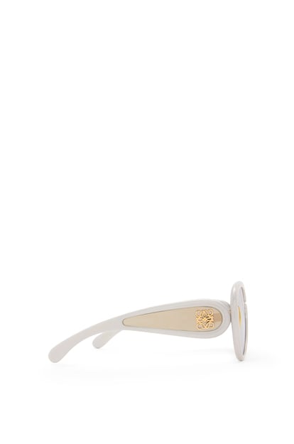LOEWE Pilot Mask sunglasses in nylon White Holographic plp_rd