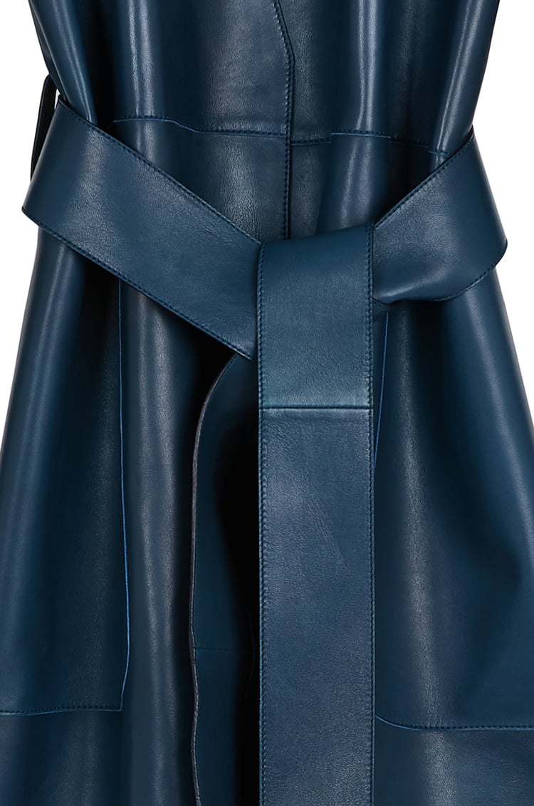 LOEWE Short coat in nappa Varsity Blue