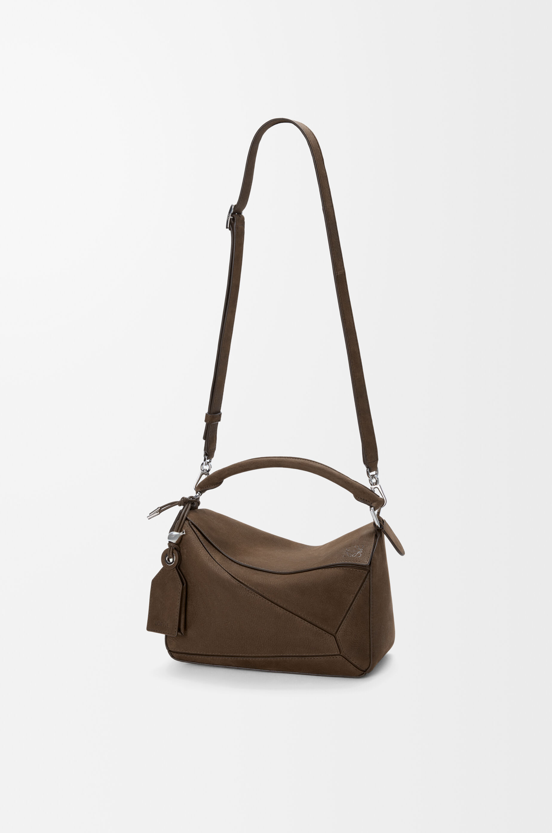 フェザーライト パズルバッグ スモール（グレインヌバック） ブラウン