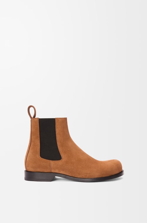 LOEWE Bota Chelsea Campo en ante de ternera Tabaco