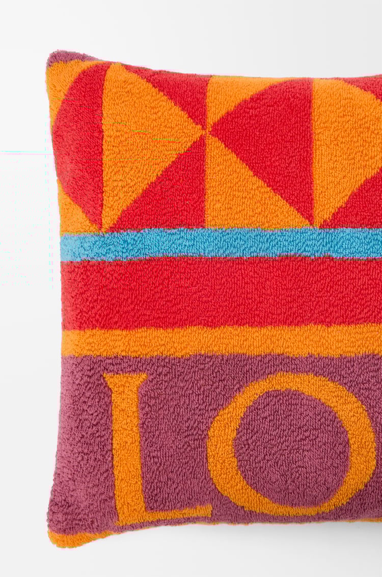 LOEWE Cojín en algodón Multicolor