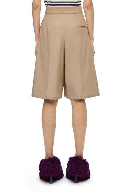 LOEWE Tailored shorts in cotton 灰褐色 plp_rd