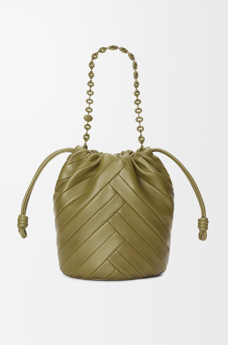 LOEWE フラメンコパース バケット（メローナパラム） オリーブ
