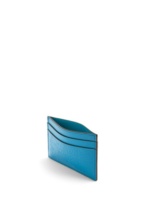 LOEWE Repeat plain cardholder in embossed silk calfskin Lagoon Blue plp_rd