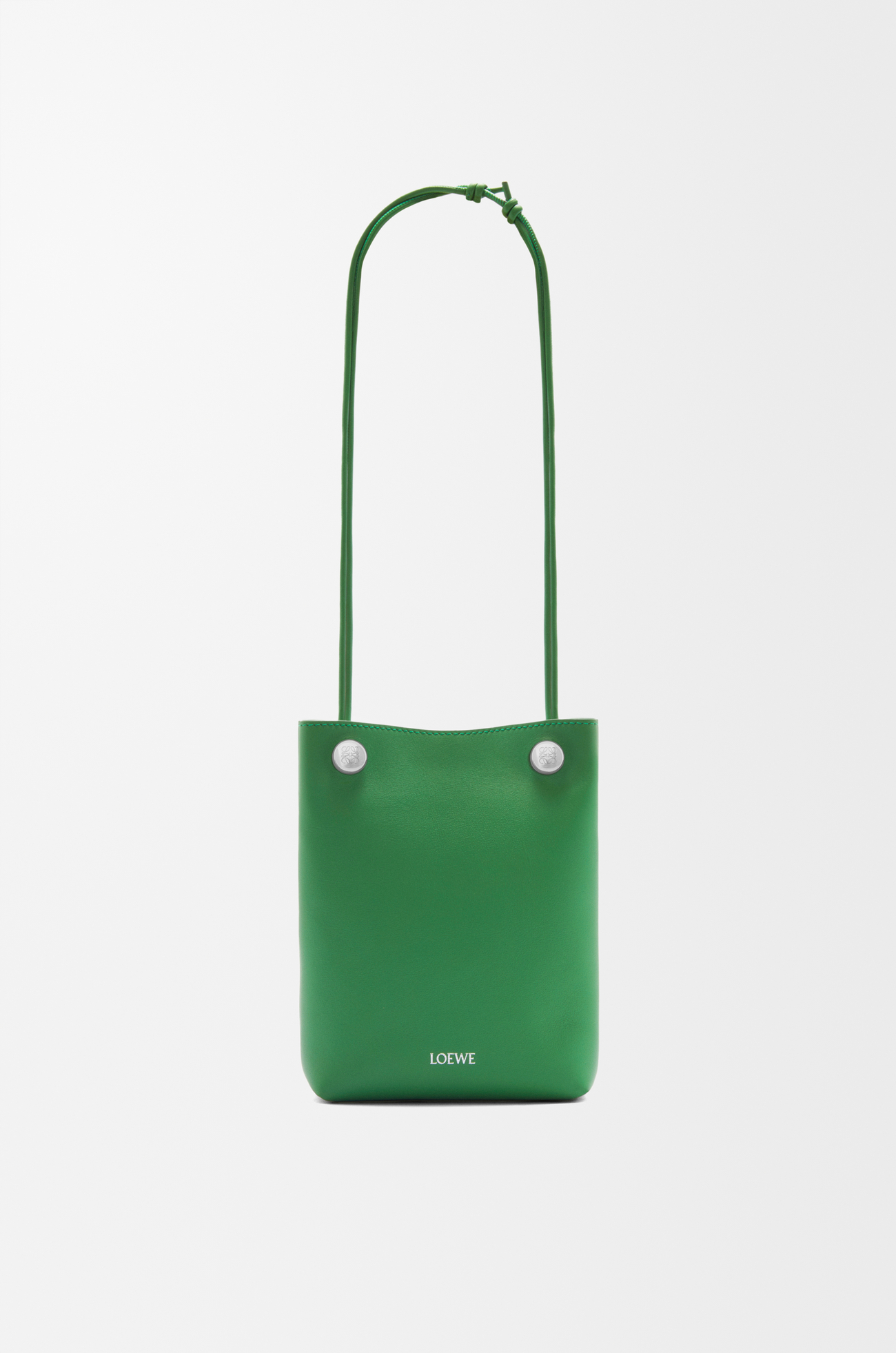 LOEWE ぺブル ポーチ（スムースカーフ） トロピカルグリーン plp_rd