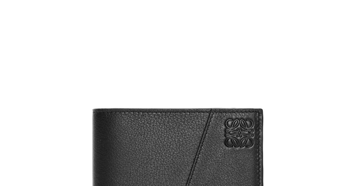 パズル バイフォールド ウォレット（クラシックカーフ） ブラック - LOEWE