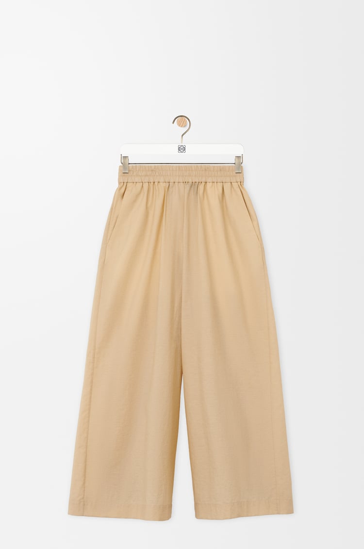 LOEWE クロップド トラウザーズ（コットンブレンド） ライトベージュ