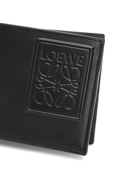 LOEWE 바이폴드 동전 지갑 - 실크 카프스킨 블랙 plp_rd