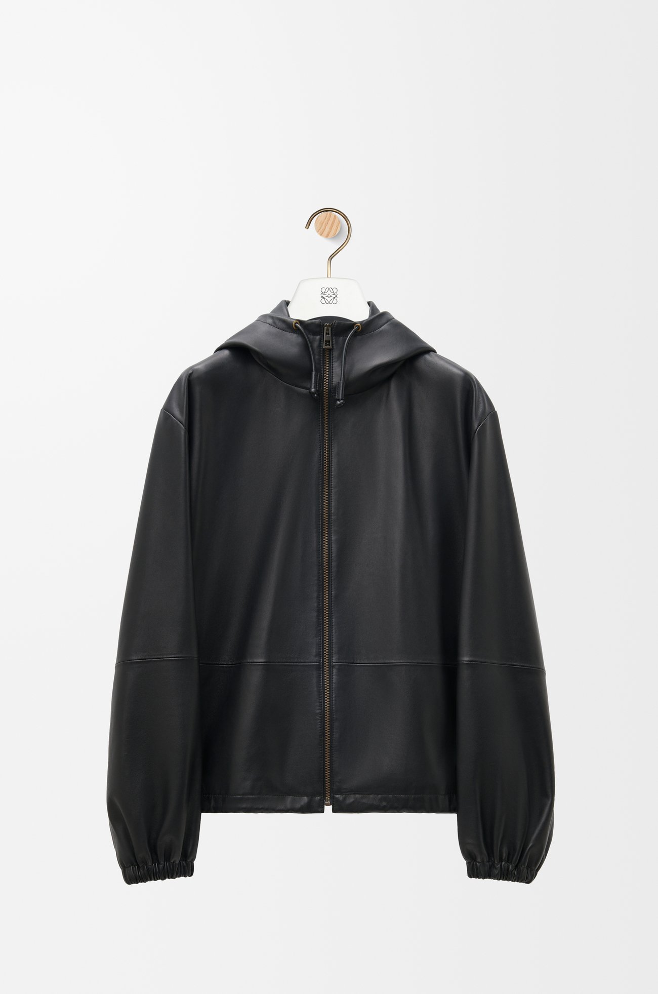 LOEWE Hooded jacket in nappa lambskin Black