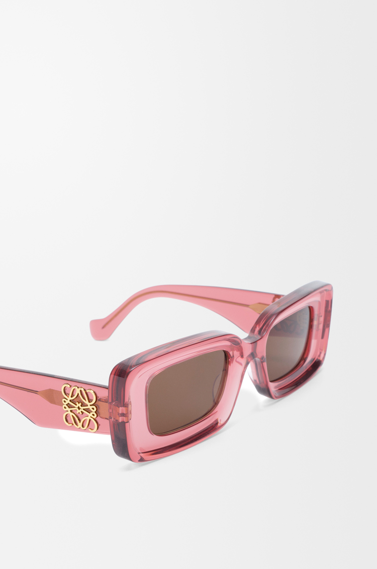 LOEWE Gafas de sol Rectangular Coral Transparente