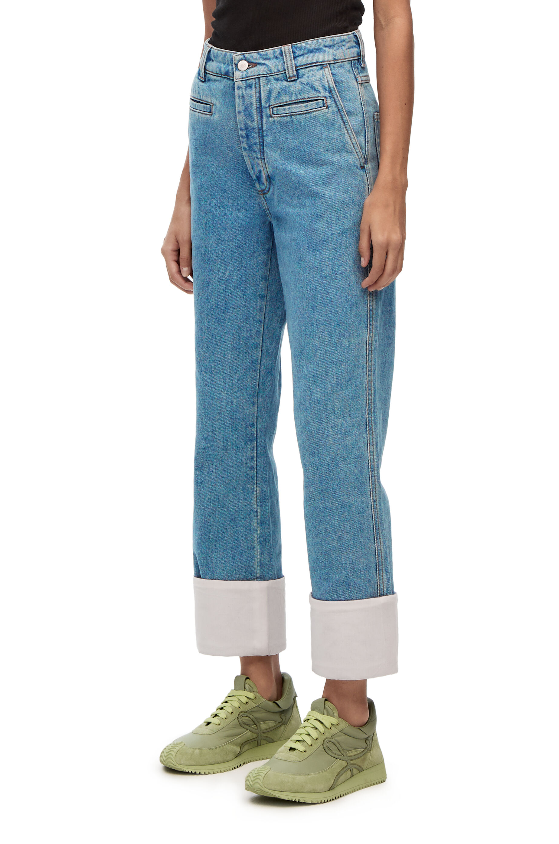 Fisherman jeans in stone washed denim Blue Denim LOEWE