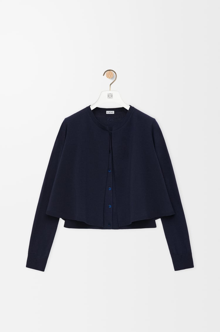 LOEWE Cardigan in wool Dark Navy Blue