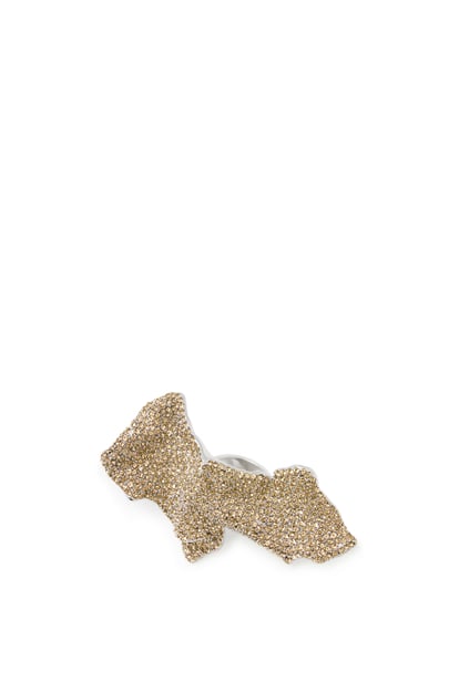 LOEWE Glitter Fragment large ring in sterling silver and crystals  Silver/Golden Yellow plp_rd