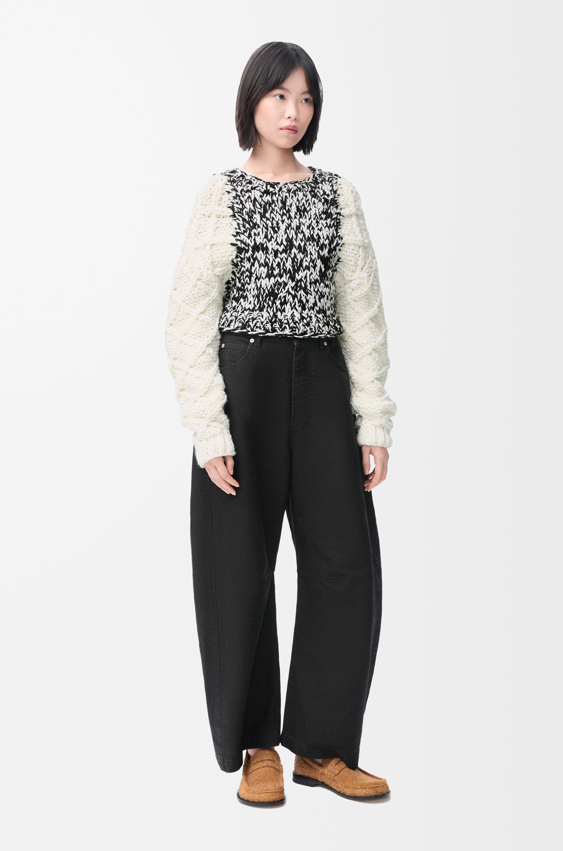 Sweater in wool blend White - LOEWE