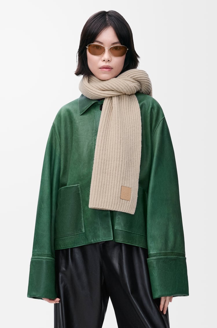 LOEWE スカーフ（カシミヤ） ライトベージュ