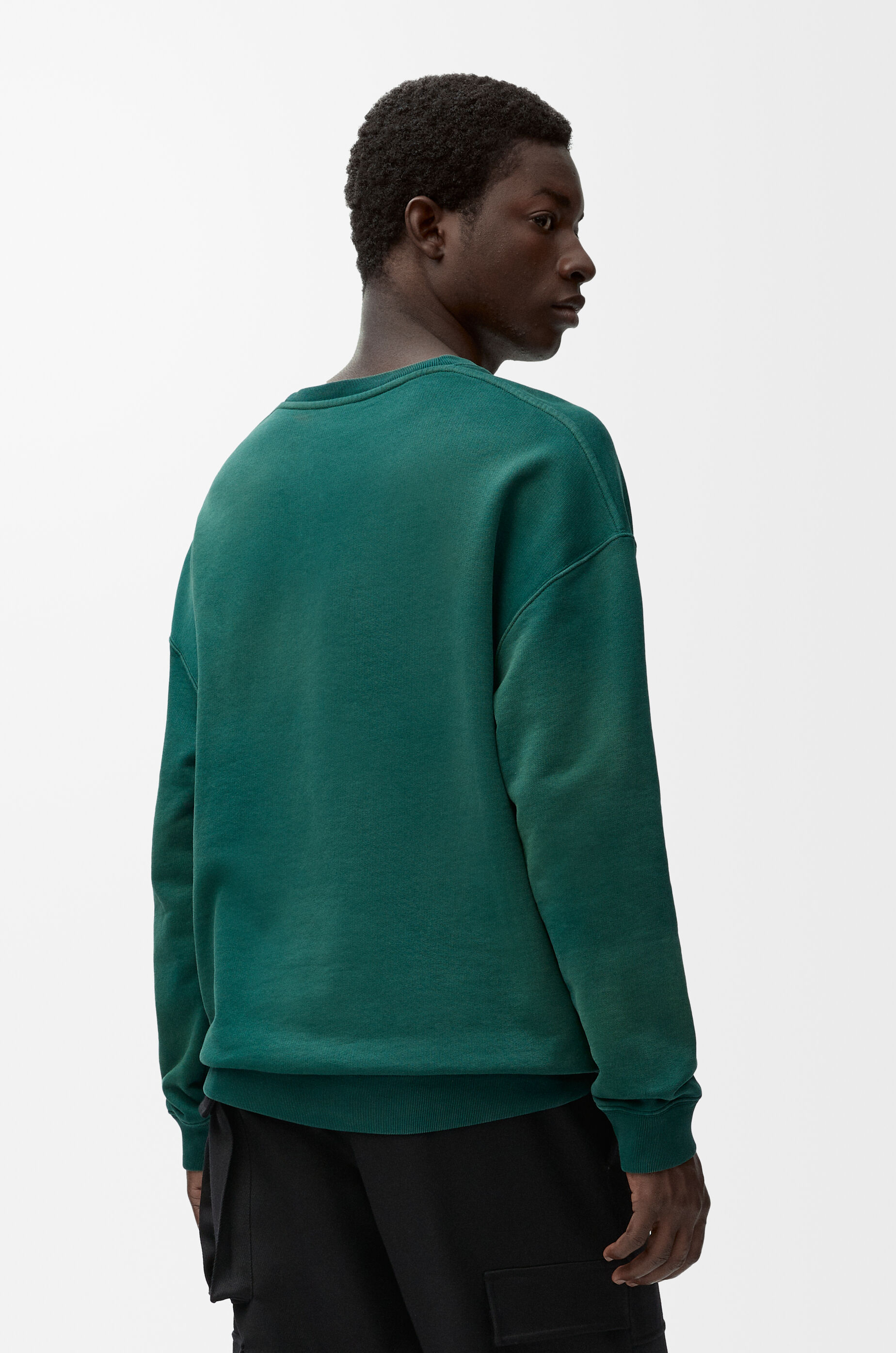Regular fit sweatshirt in cotton Green - LOEWE Regular fit sweatshirt in cotton Green - LOEWE