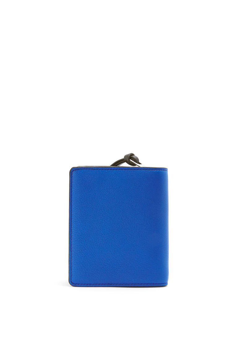 LOEWE Owl compact zip wallet in classic calfskin Royal Blue pdp_rd
