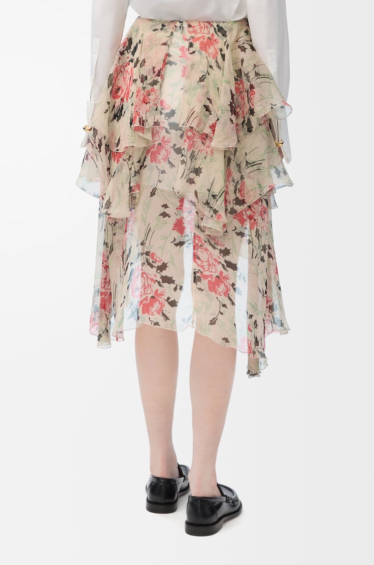 LOEWE Skirt in silk Multicolor
