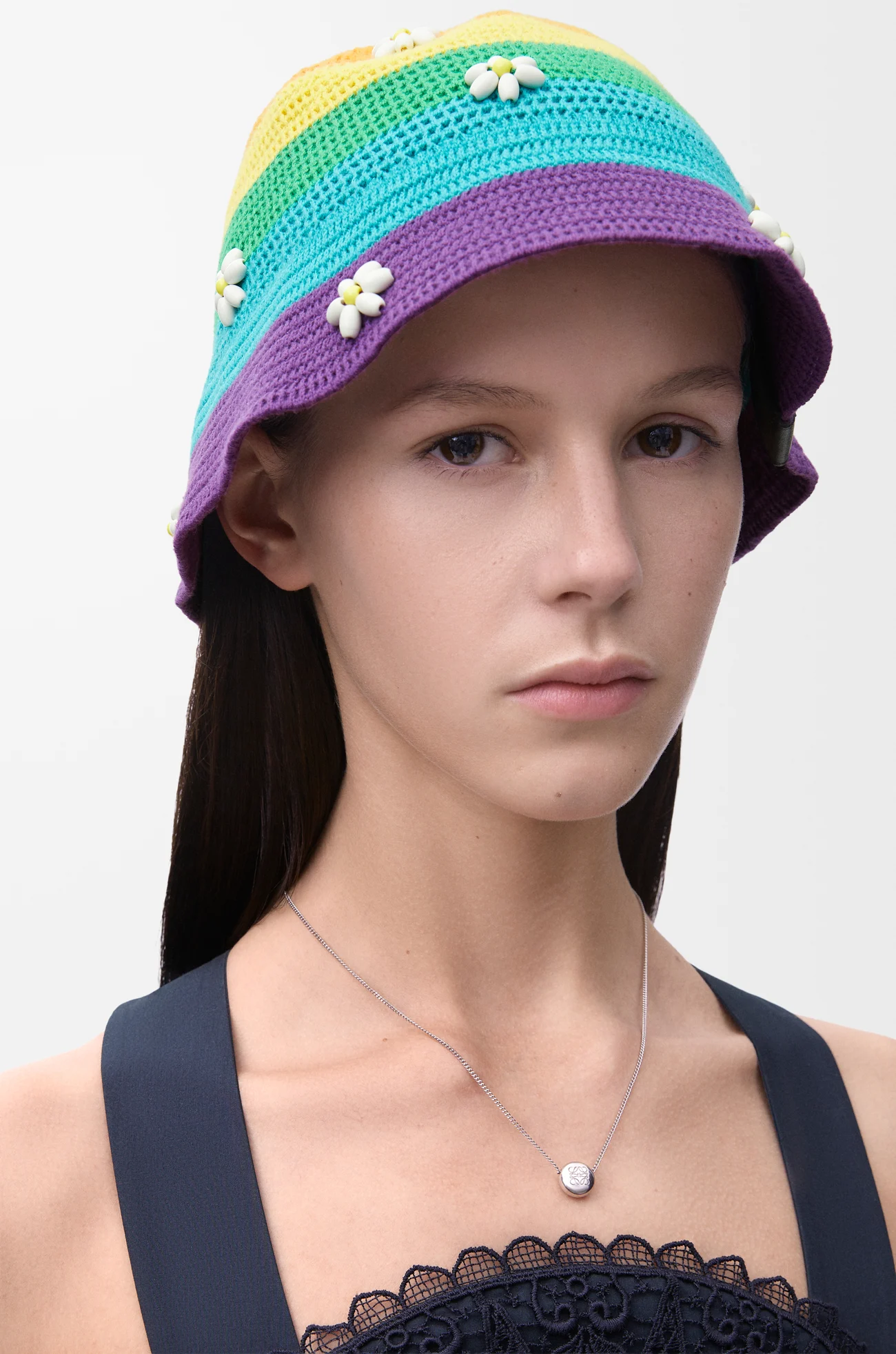 LOEWE 純銀 Pebble 項鍊 銀色