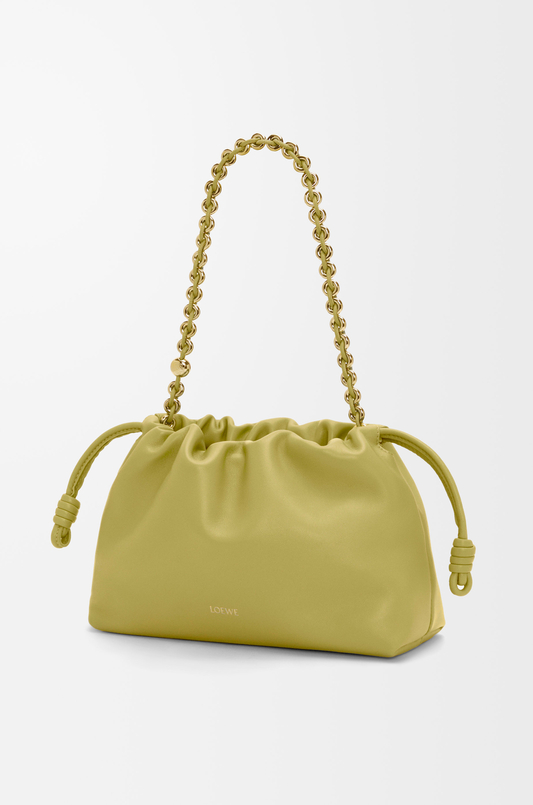 LOEWE ロエベ フラミンゴ バッグチャーム ファー カーフ ブルー 