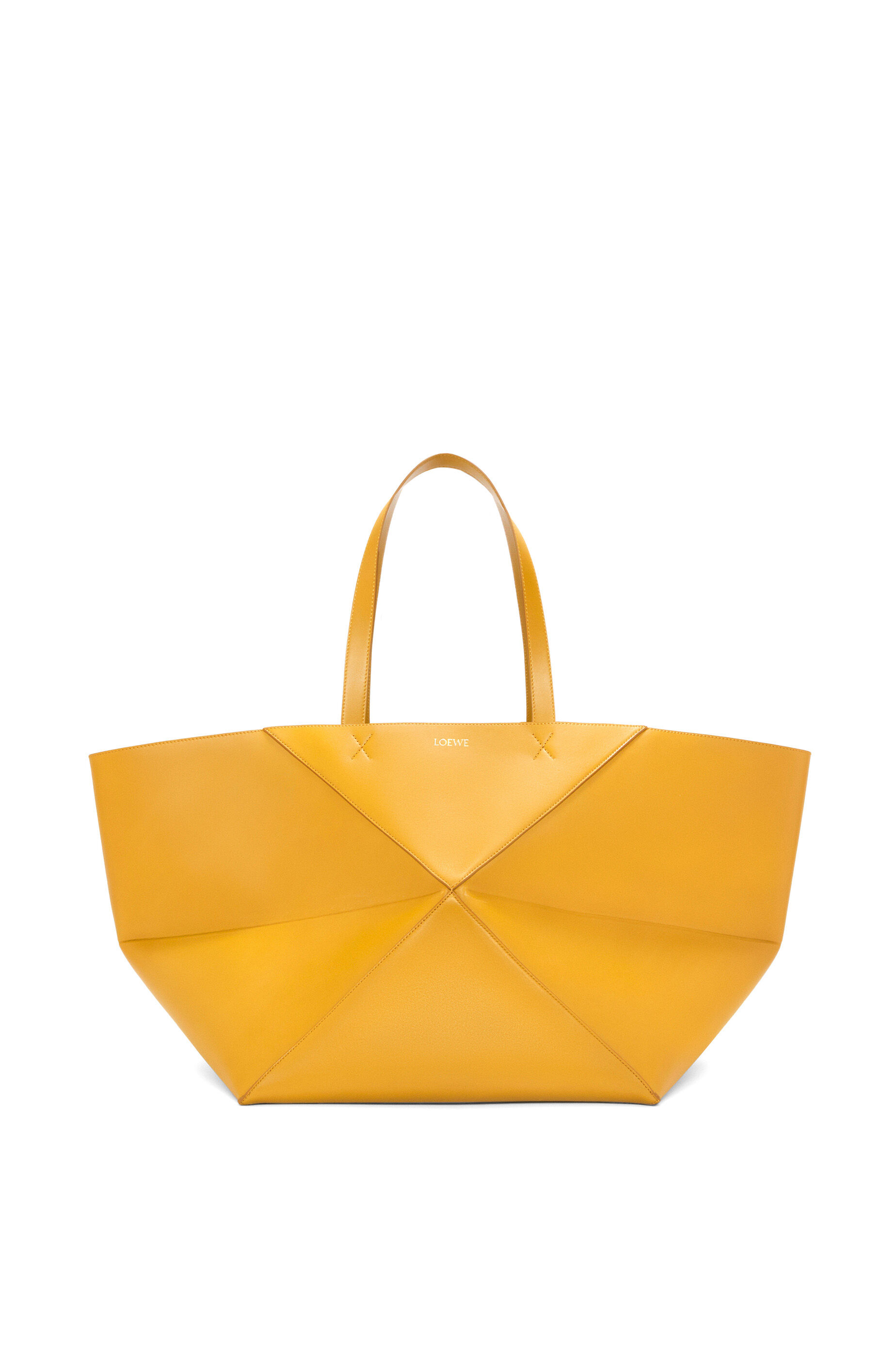 パズルフォルド トート XXL（シャイニーカーフ） サンフラワー - LOEWE