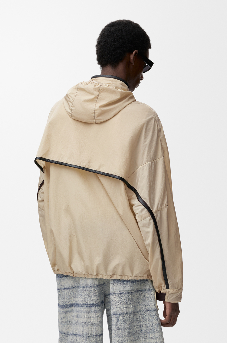 LOEWE 連帽夾克 米色/黑色