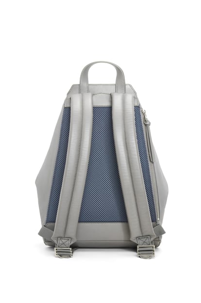 LOEWE Small Convertible backpack in nylon and calfskin Asphalt Grey plp_rd