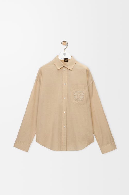 LOEWE Shirt in cotton blend Light Beige