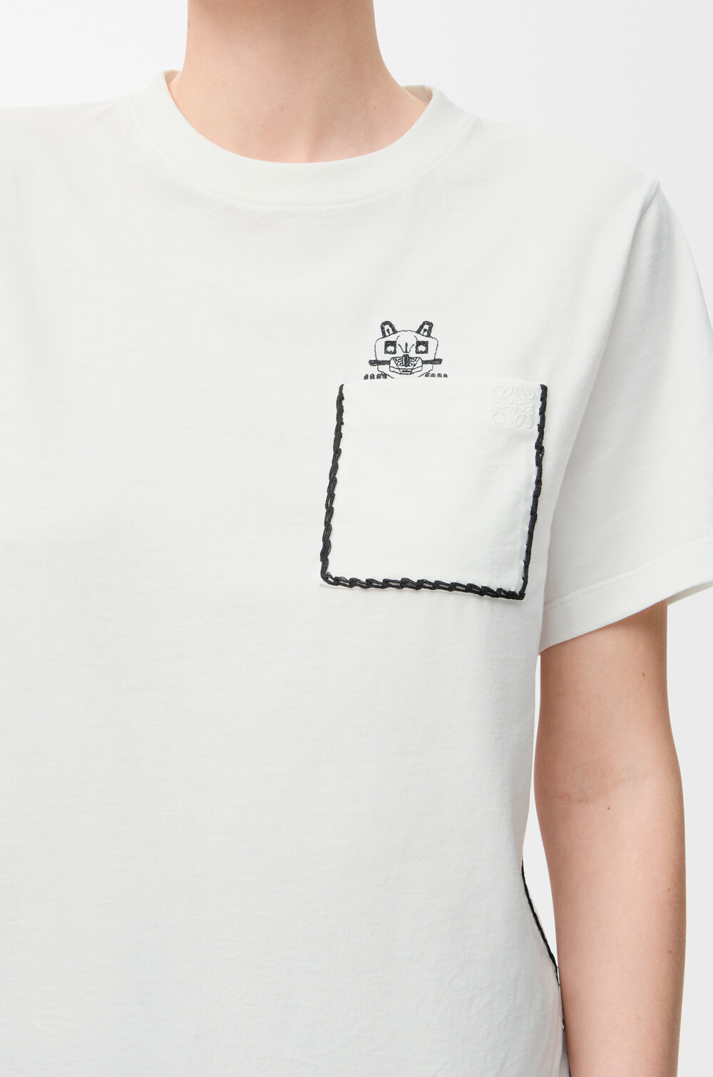 レギュラーフィット Tシャツ（コットン） ホワイト - ロエベ 日本 公式 