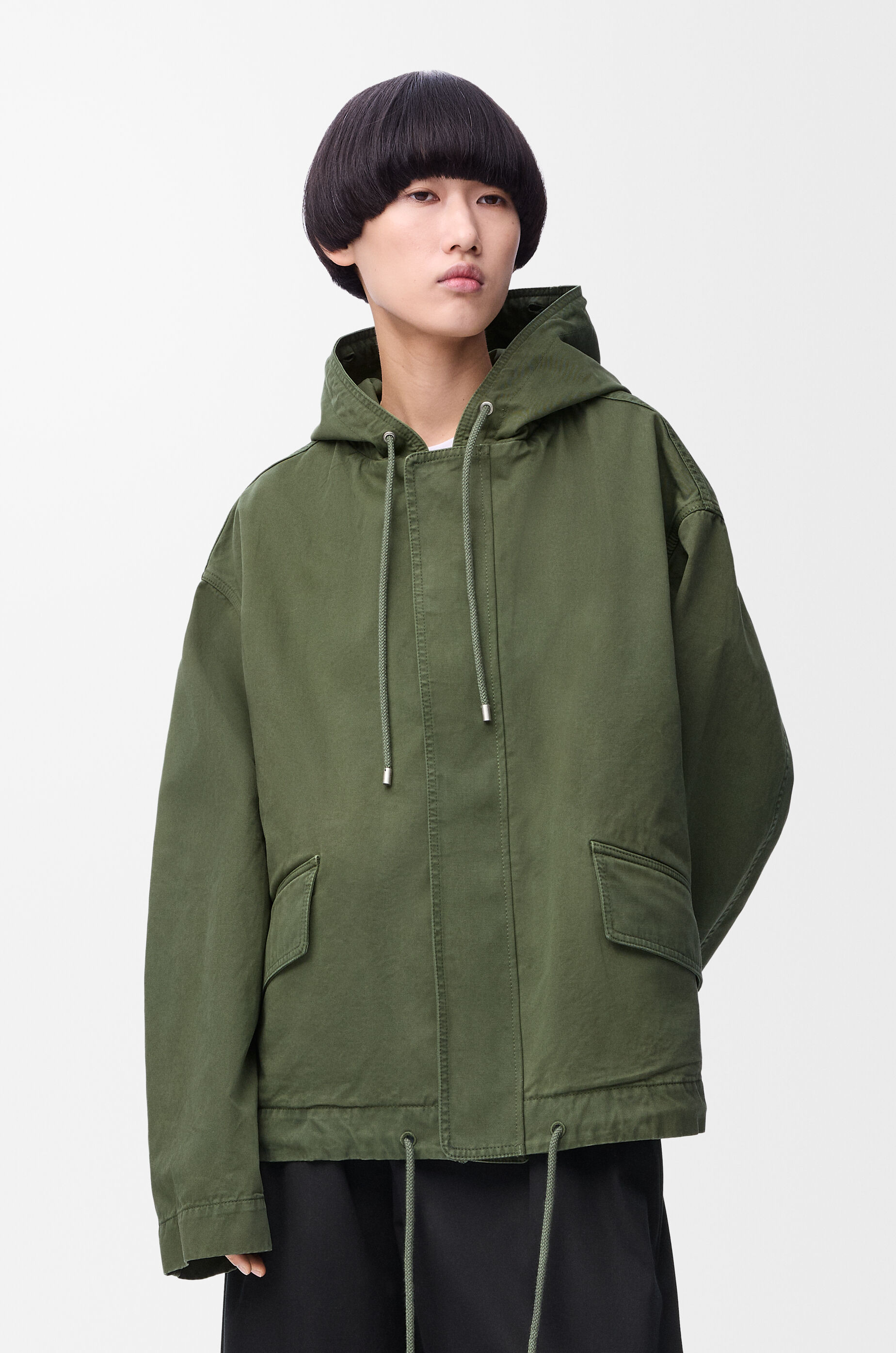 Parka in cotton Green - LOEWE