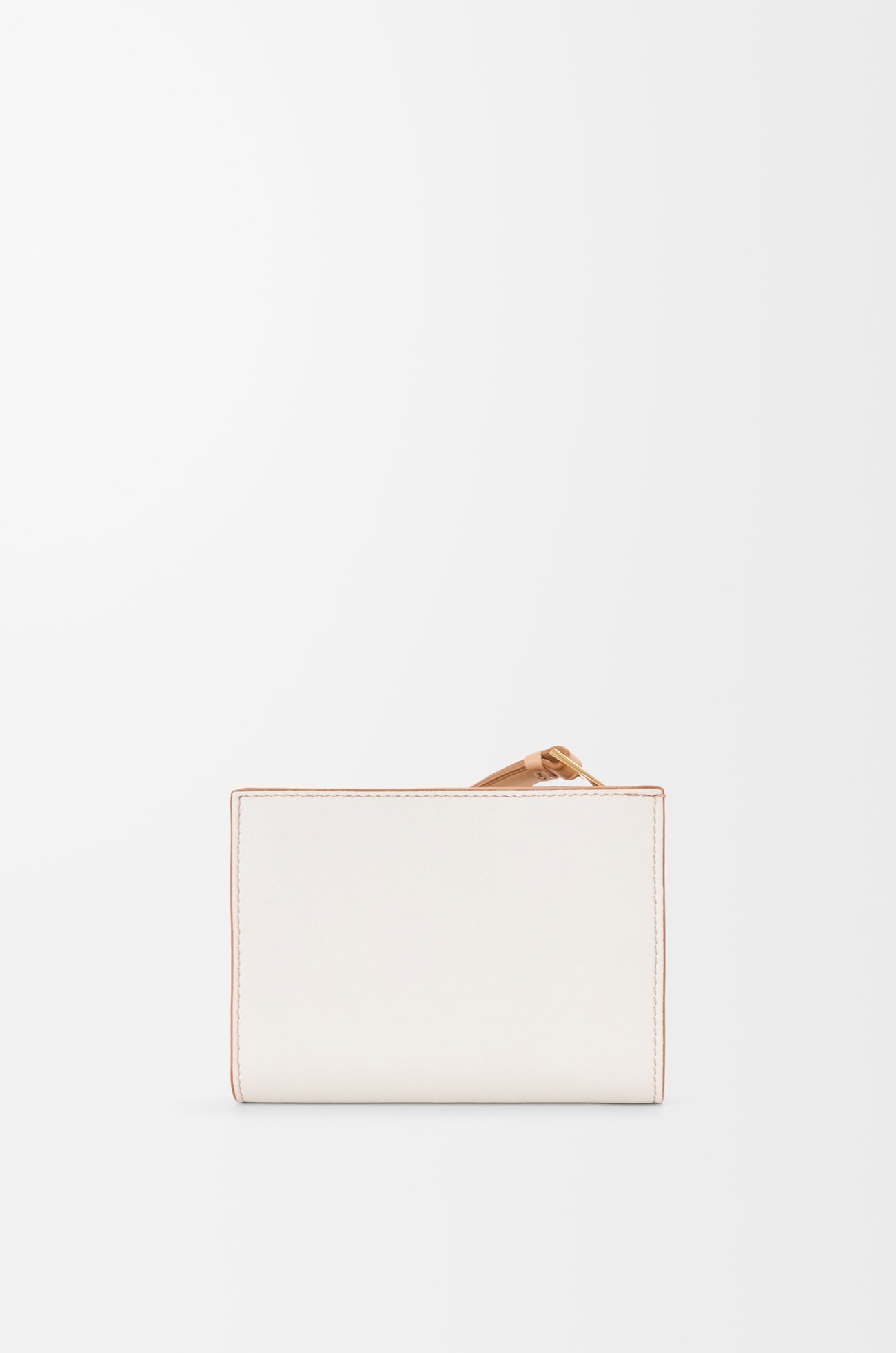 LOEWE Puzzle compact wallet in classic calfskin Ghost/Silky Beige