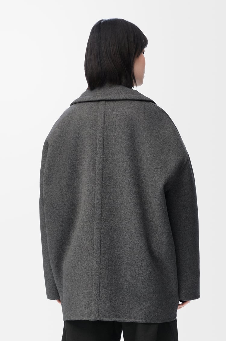 LOEWE ショート コート（ウール） グレーメランジ