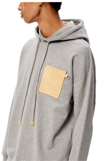 LOEWE Relaxed fit hoodie in cotton Grey plp_rd