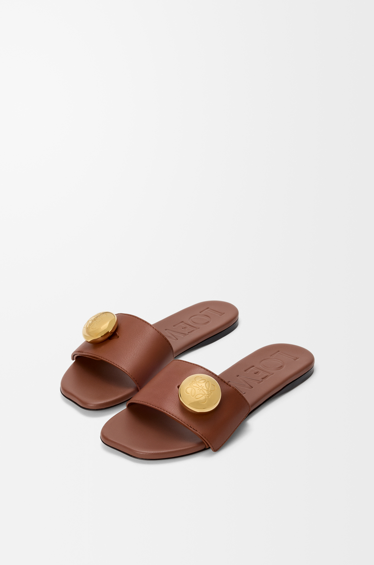 LOEWE Sandalia Pebble en piel de ternera Óxido